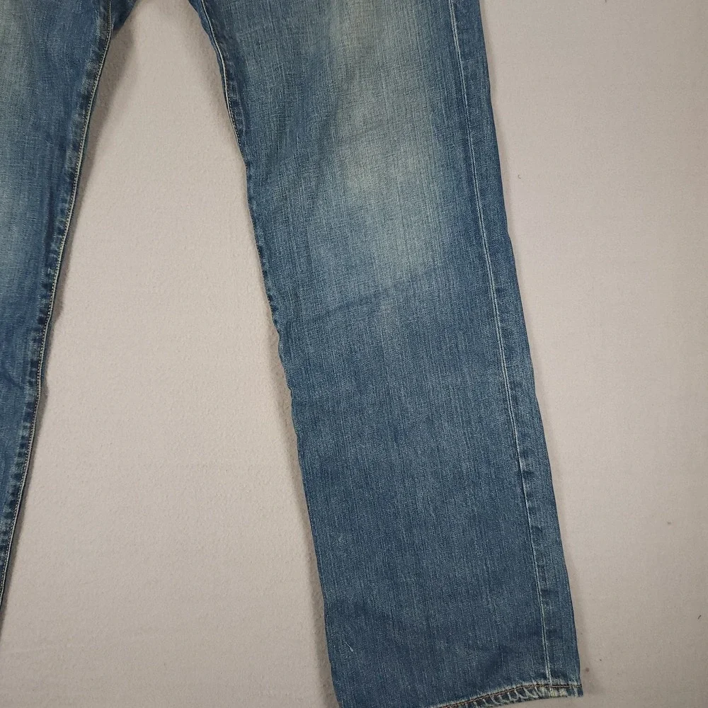 Lucky Brand Jeans Mens 34x34 Bootleg Y2K 100% Cotton Denim Bootcut - Picture 14 of 16